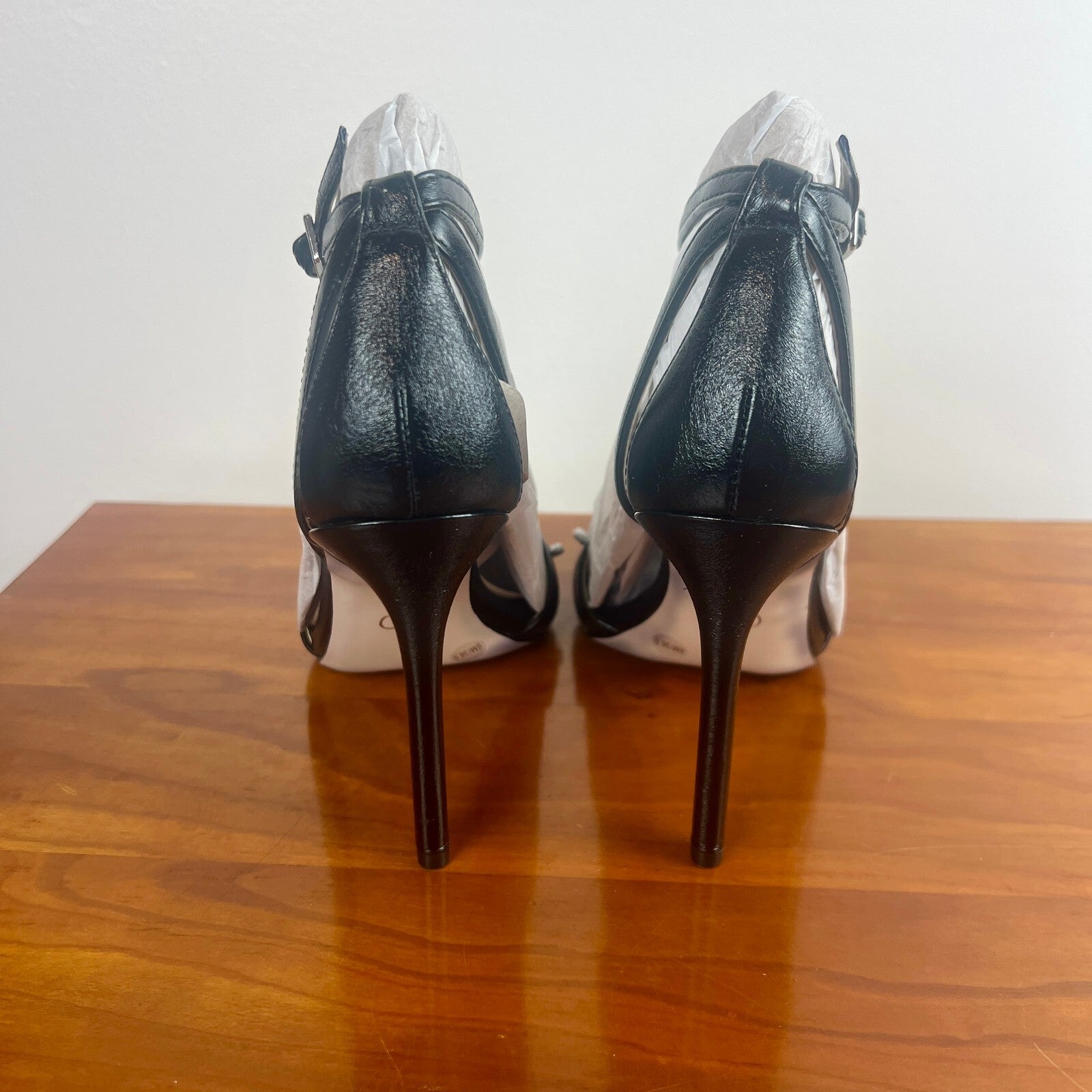 Jessica Simpson Juminee Black Rhinestone Stiletto Sandals Size 6 NWT