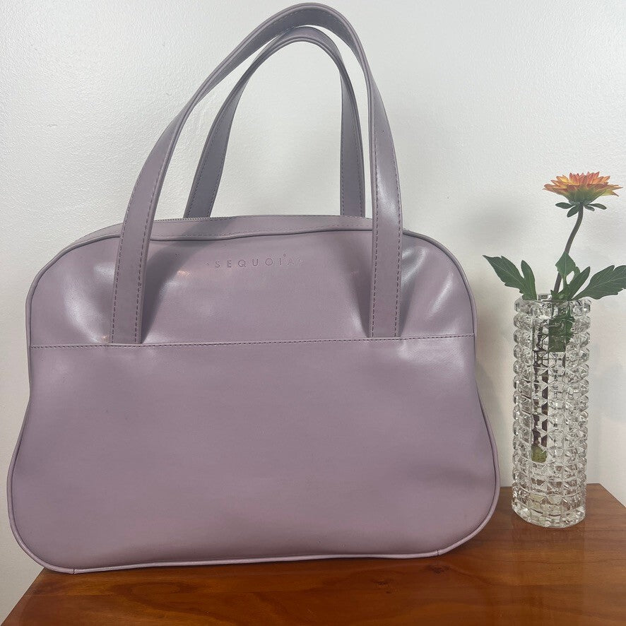 Sequoia Paris Lavender Leather Hand Bag NWT Vintage Ring Detail Chic