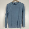 J.Crew 100% Cotton Light Blue Crewneck Sweater Unisex Medium Lightweight NWOT