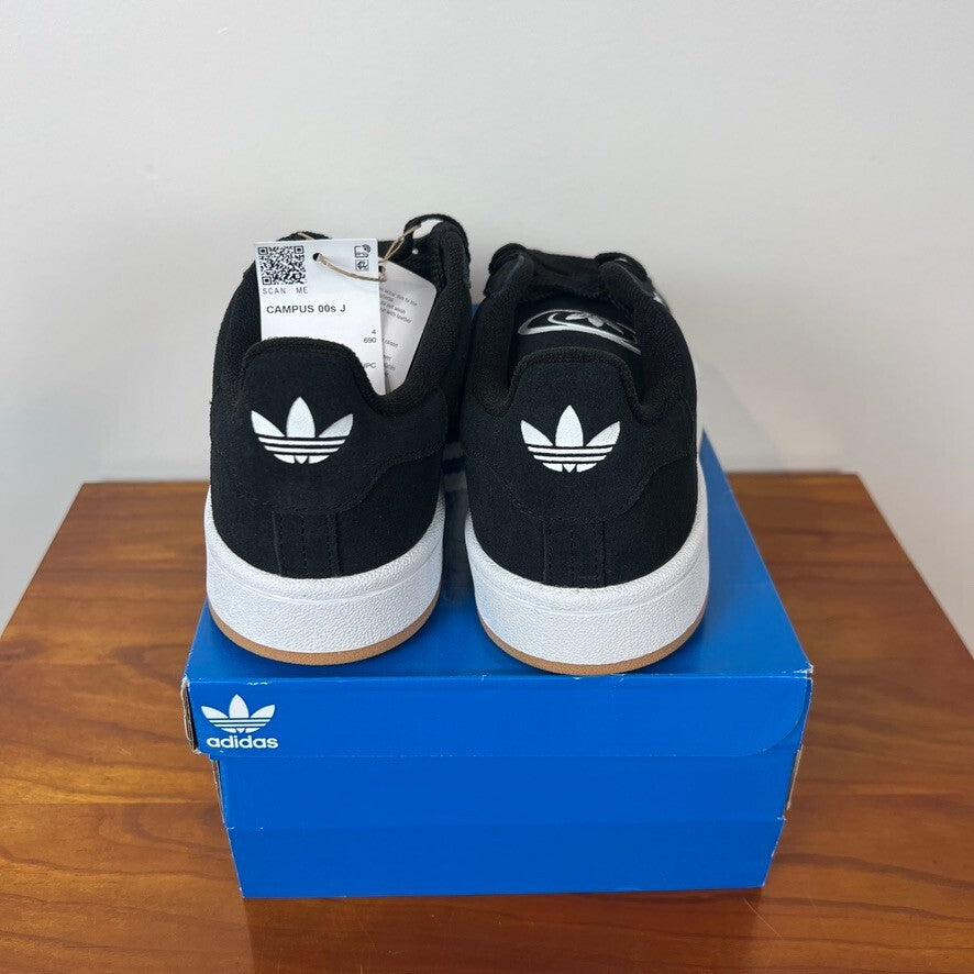 Adidas Campus 00s J Big Kids Size 4.5 / Women’s Size 6 Black White Gum