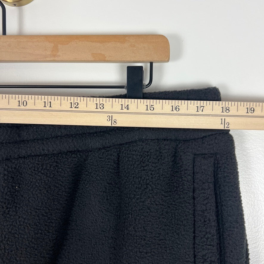 The North Face Men's Black Fleece Jogger Sweatpants Large Circular Design NWOT
