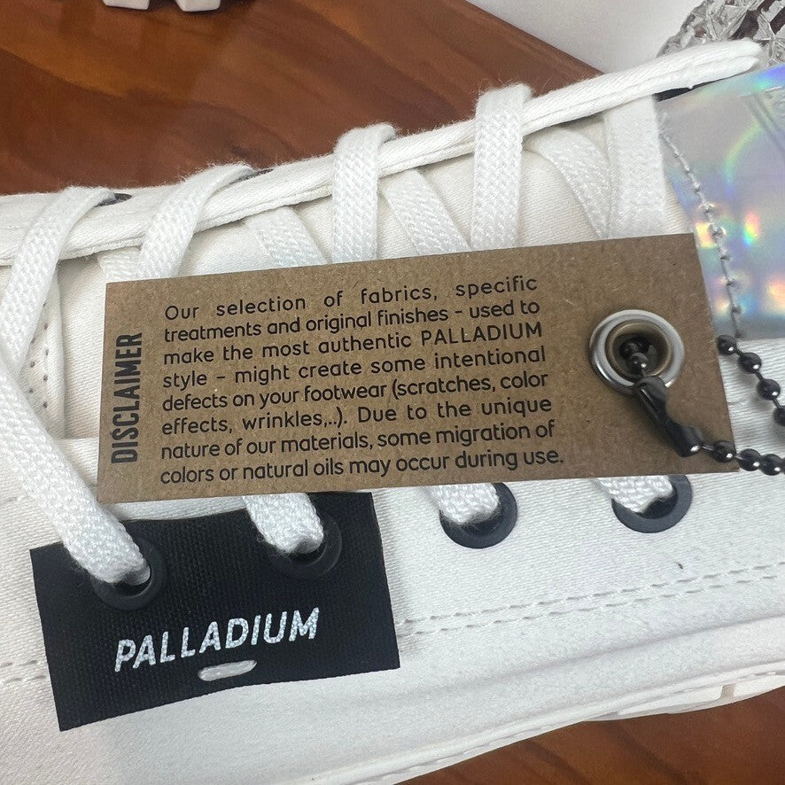 Palladium Revolt Lo TX Sneakers White Womens Size 10 Platform NWT