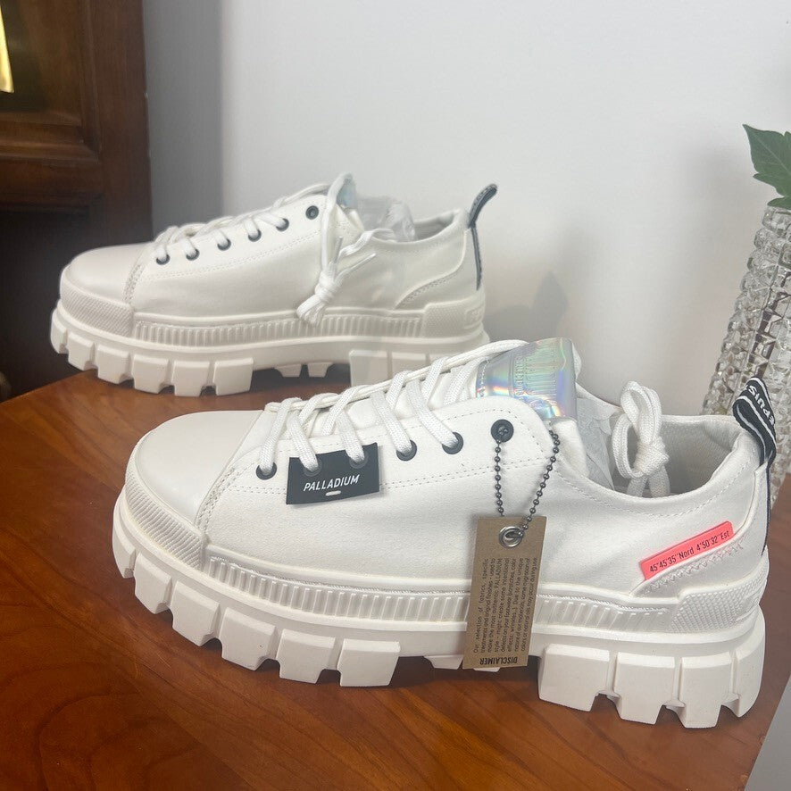 Palladium Revolt Lo TX Sneakers White Womens Size 10 Platform NWT
