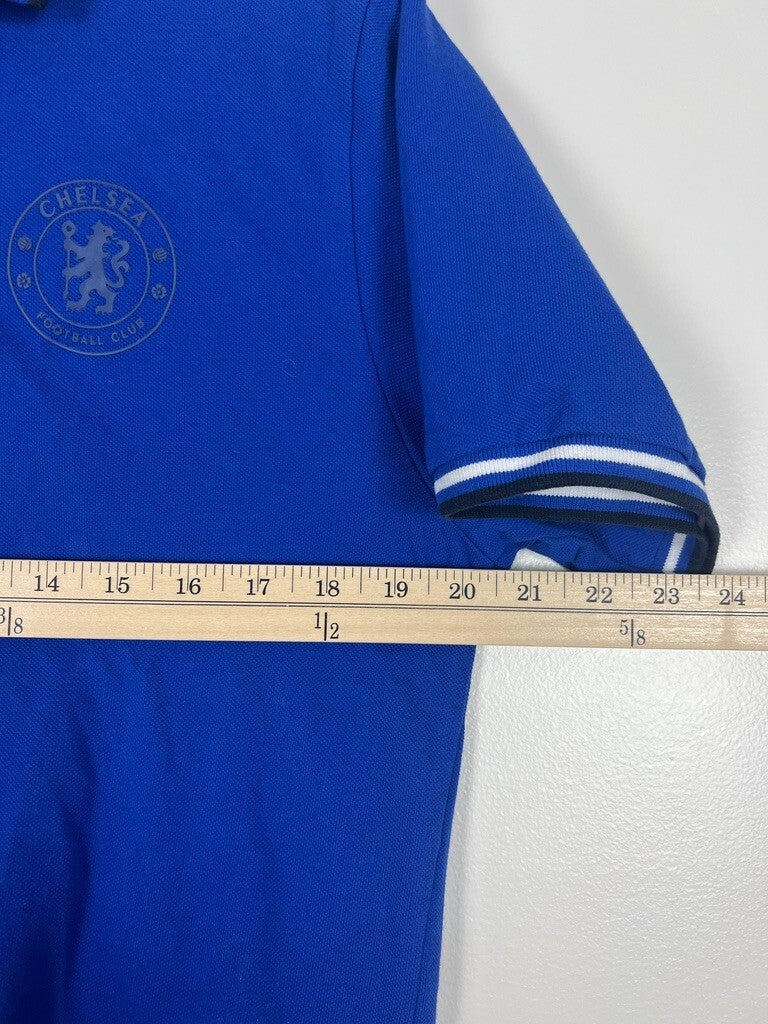 Chelsea FC Official Blue Polo Shirt Men’s Large Football Soccer Club Logo