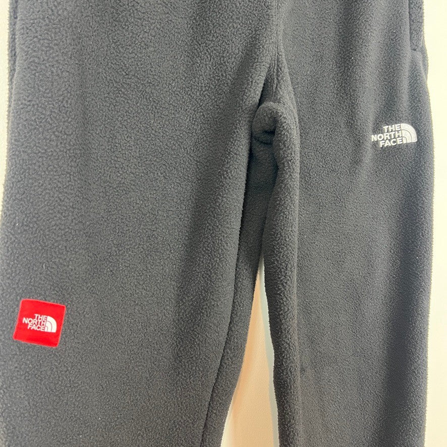 The North Face Men's Black Fleece Jogger Sweatpants Large Circular Design NWOT