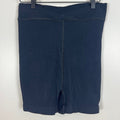 Free People Ribbed Bike Shorts Black High Rise Stretch Activewear