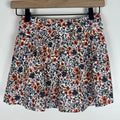J.Crew Crewcuts NWT Girls 6-7 Floral Skirt Built-In Shorts Cotton Blend