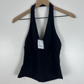 Free People Intimately Black Halter Tank Top Open Back NWT Size Medium
