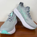 ASICS Gel-Nimbus 27 Wide Womens 5.5 Gray Mint Running Shoes NWOT