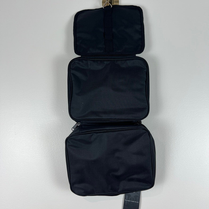 Bag & Carry Hanging Travel Toiletry Bag Cosmetic Organizer Black NWT