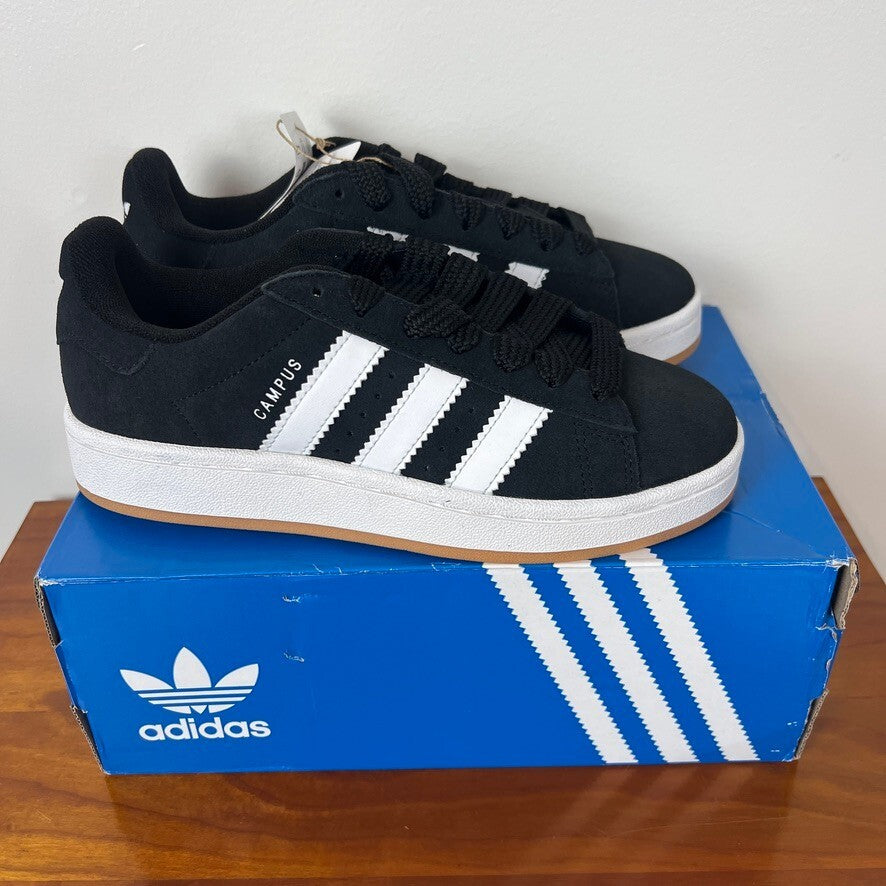 Adidas Campus 00s J Big Kids Size 4.5 / Women’s Size 6 Black White Gum