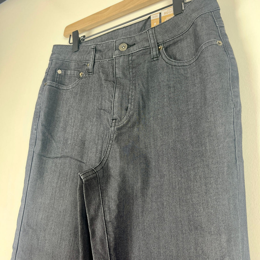 NWT prAna Kayla High Rise Skinny Jeans Gray Denim Women's Size 8 Regular