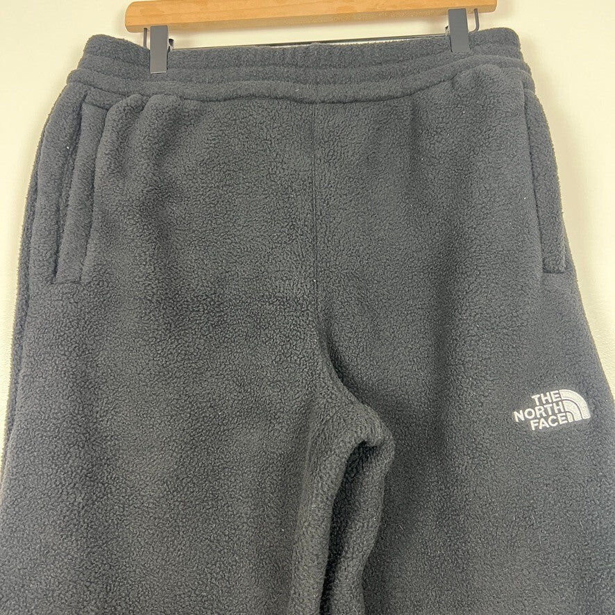 The North Face Men's Black Fleece Jogger Sweatpants Medium Circular Design NWOT