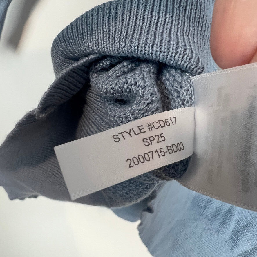 J.Crew 100% Cotton Light Blue Crewneck Sweater Unisex Medium Lightweight NWOT