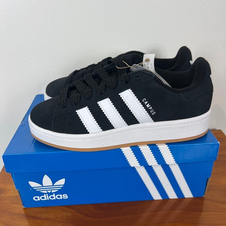 Adidas Campus 00s J Big Kids Size 4.5 / Women’s Size 6 Black White Gum