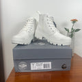 Palladium Pallabase Twill Boots White Womens Size 7 Lug Sole NWT