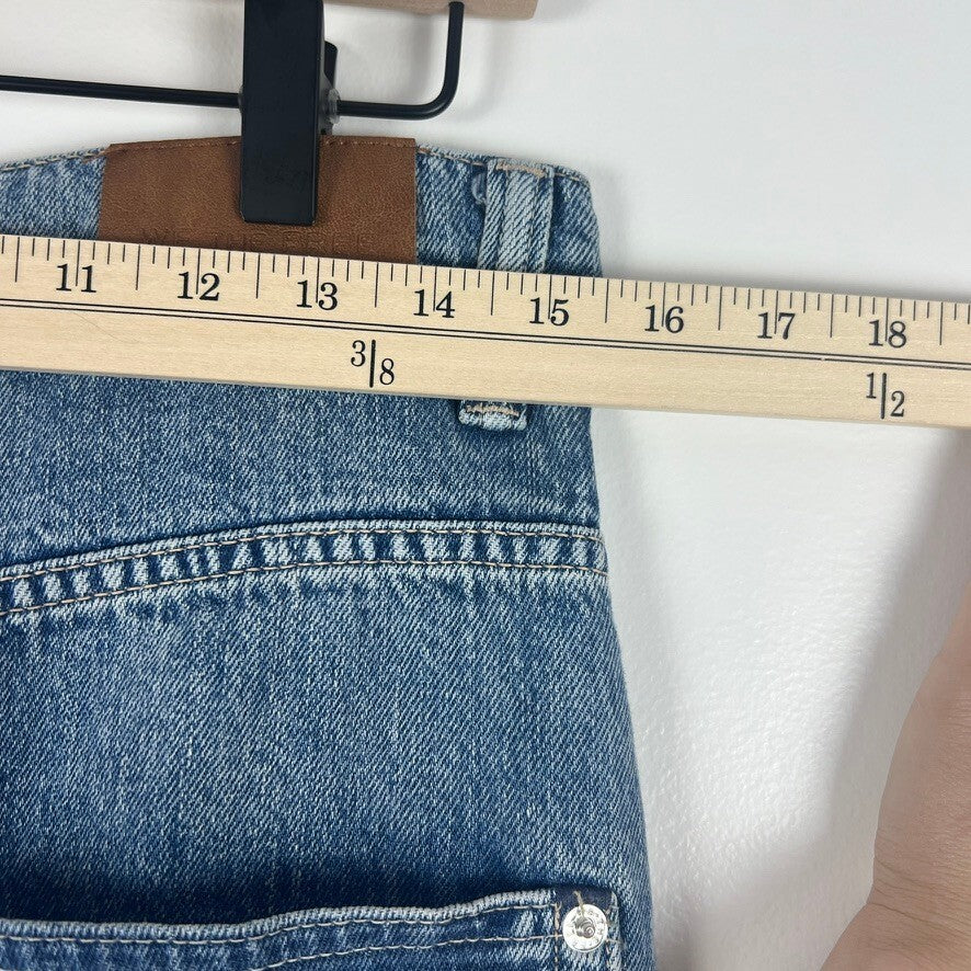 NWT We The Free Truro Baggy Puddle Jeans Women's 30 Wide Leg Denim Blue