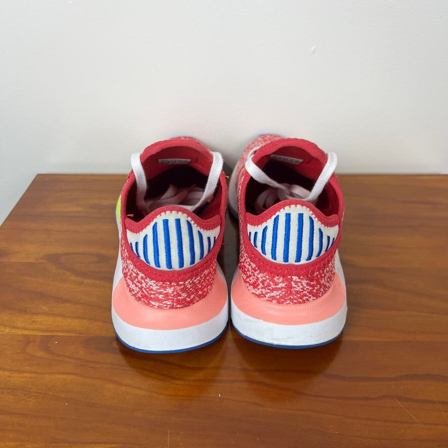Adidas Originals Swift Run Red White Blue Neon Knit Sneakers Women’s 7.5