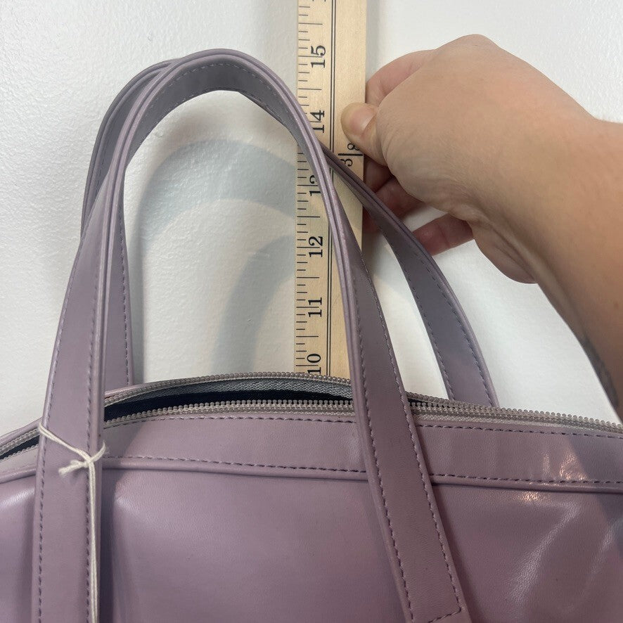 Sequoia Paris Lavender Leather Hand Bag NWT Vintage Ring Detail Chic