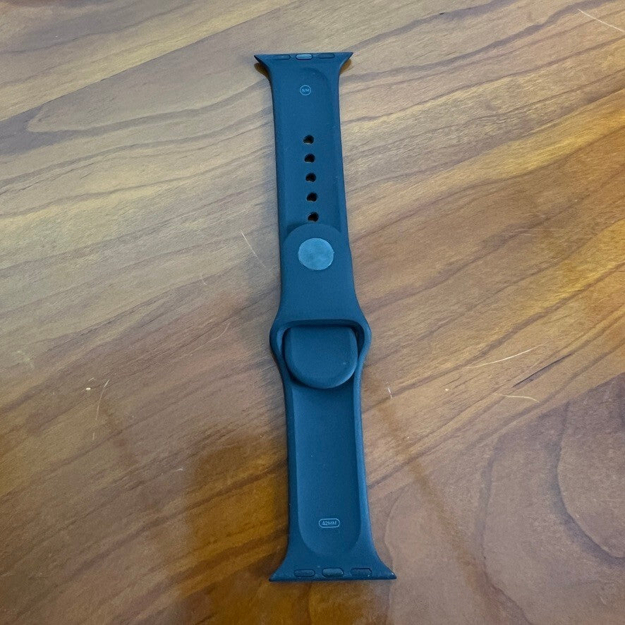 Apple Watch Bands Lot of 2 41mm Abyss Blue Solo Loop Size 7 Black S/M Genuine