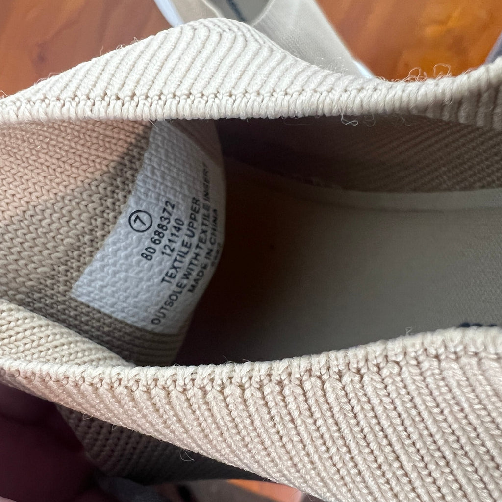 Tommy Bahama Beige Knit Slip-On Sneakers Comfort Walking Shoes Women's 7