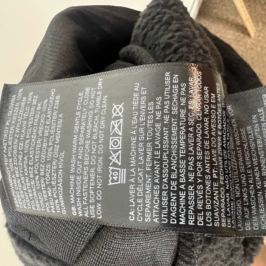 The North Face Men's Black Fleece Jogger Sweatpants Medium Circular Design NWOT