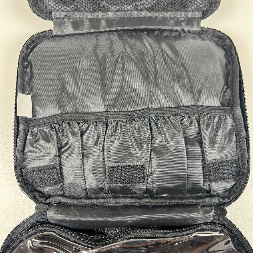 Bag & Carry Hanging Travel Toiletry Bag Cosmetic Organizer Black NWT