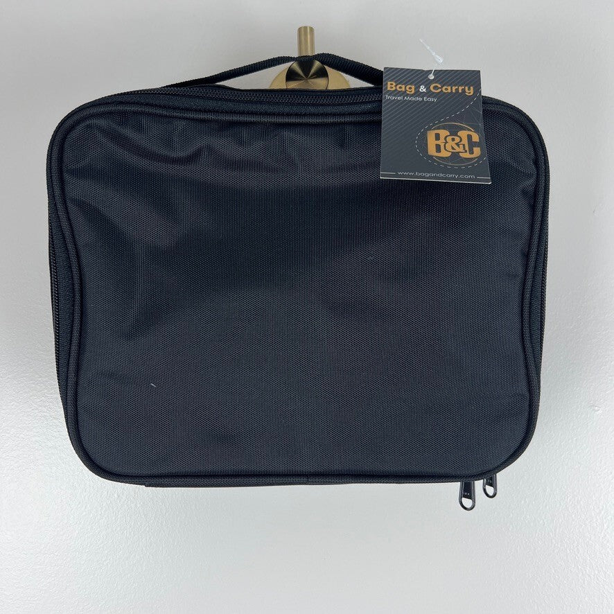 Bag & Carry Hanging Travel Toiletry Bag Cosmetic Organizer Black NWT
