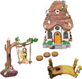 Fairy Garden Kit - 7 Piece Glow in The Dark, Gnome House, Indoor/Outdoor Décor