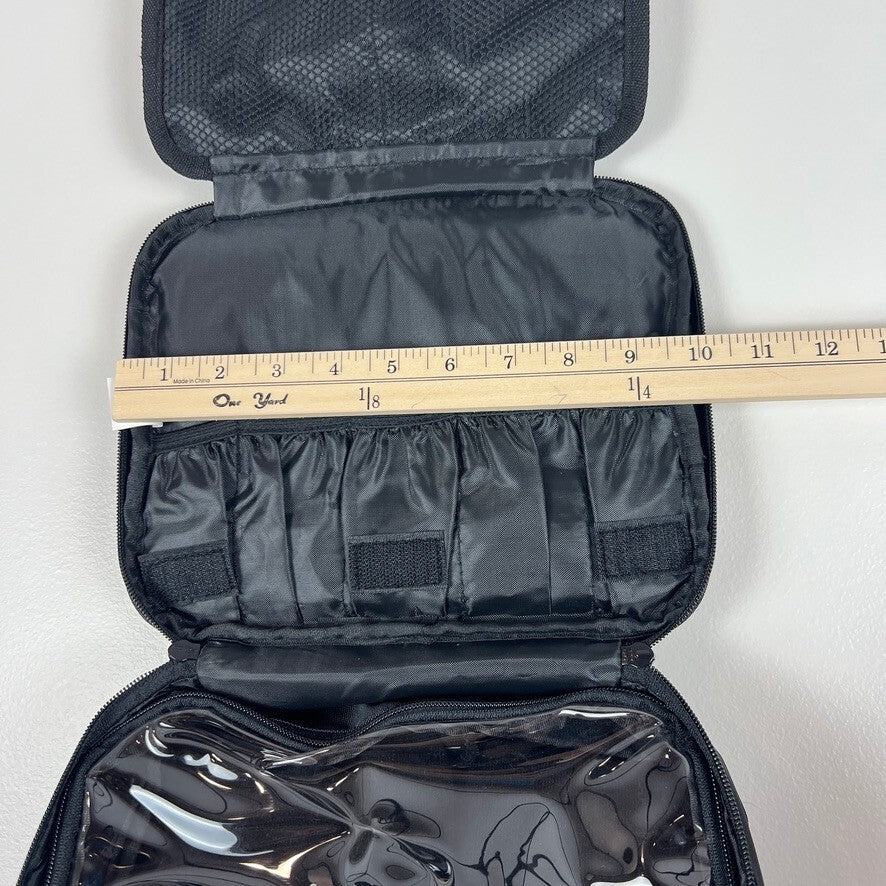 Bag & Carry Hanging Travel Toiletry Bag Cosmetic Organizer Black NWT