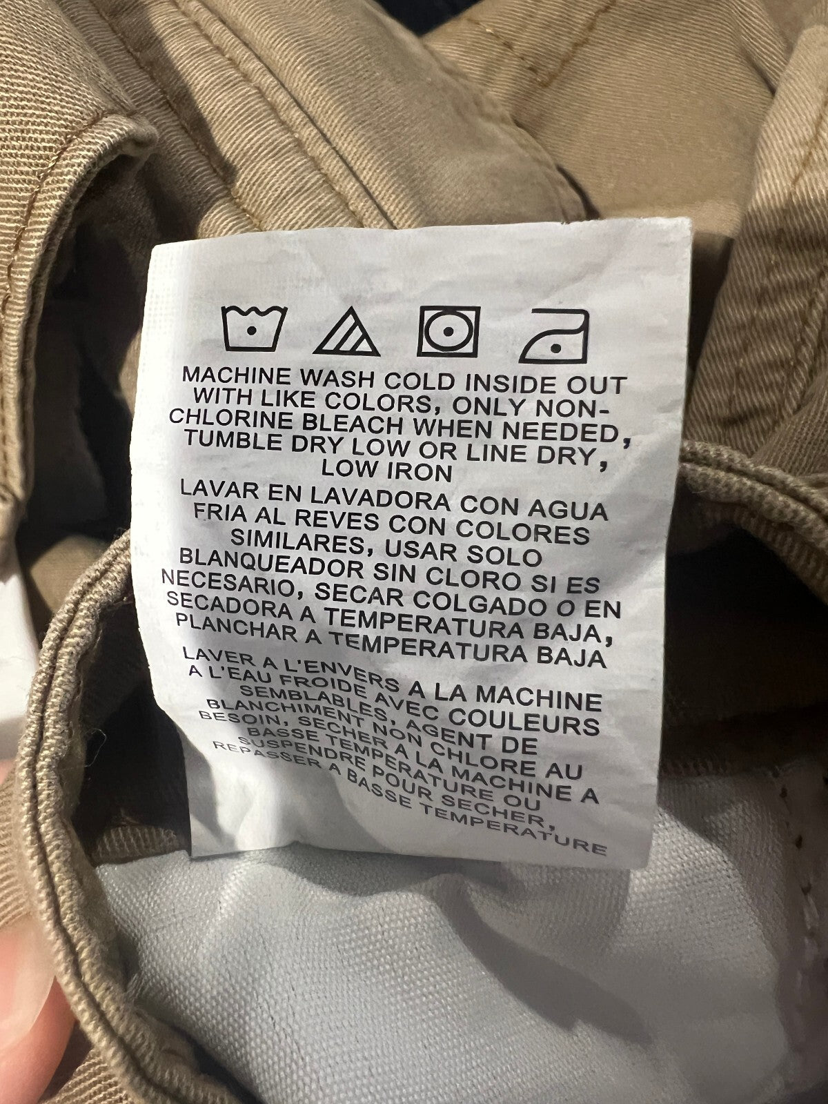 Wrangler Regular Taper Cargo Pants Khaki 36x32 Cotton Stretch Utility Men's