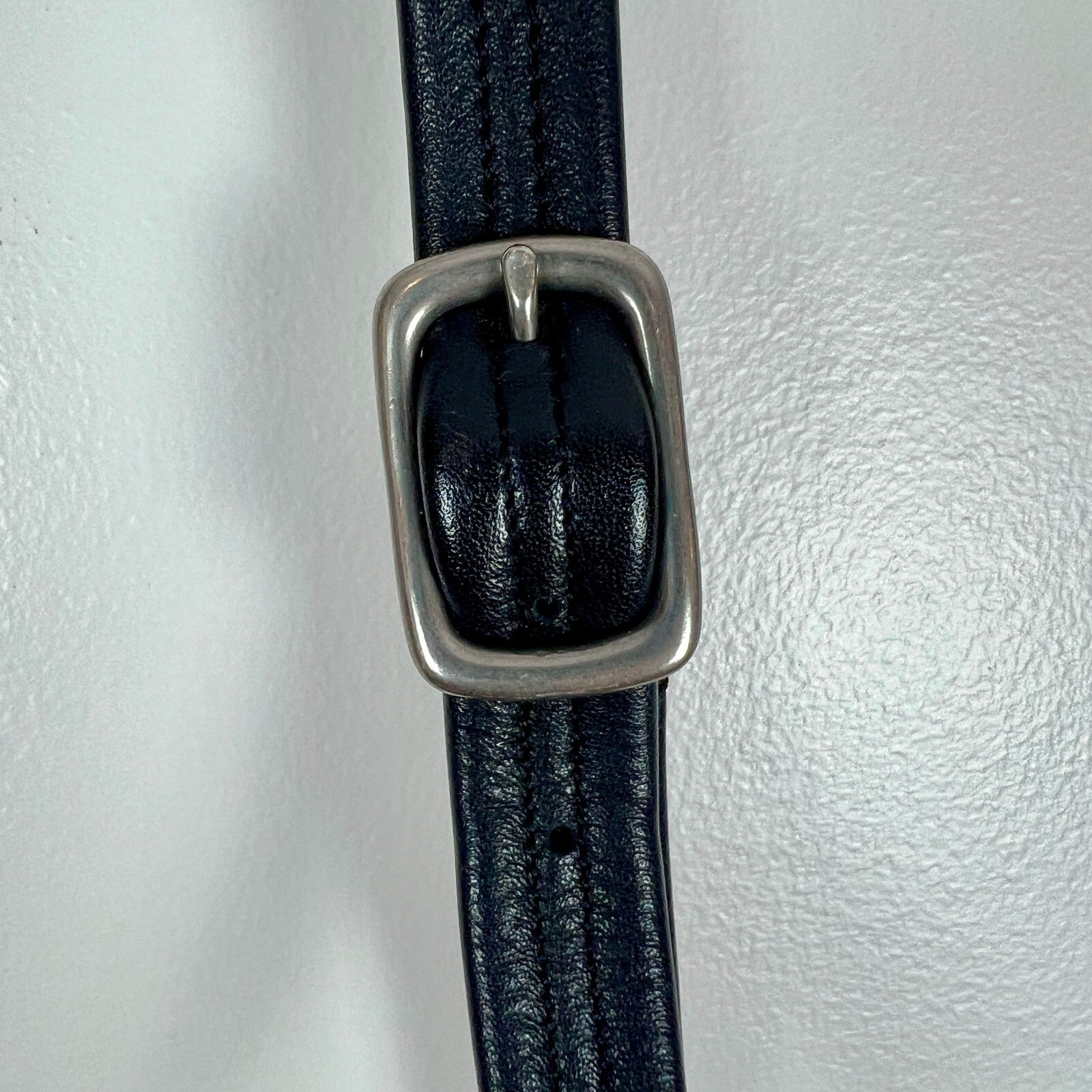 SAS Genuine Leather Black Crossbody Organizer Bag Adjustable Strap USA Made