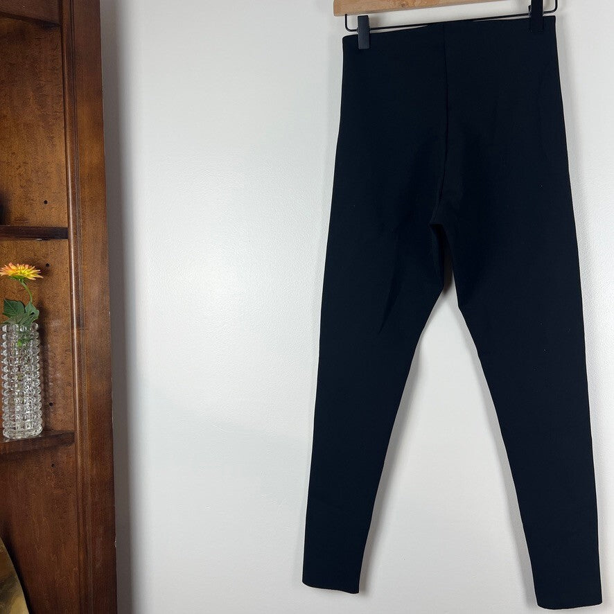 Commando Black Control Top High Rise Leggings Women's Large Made in USA