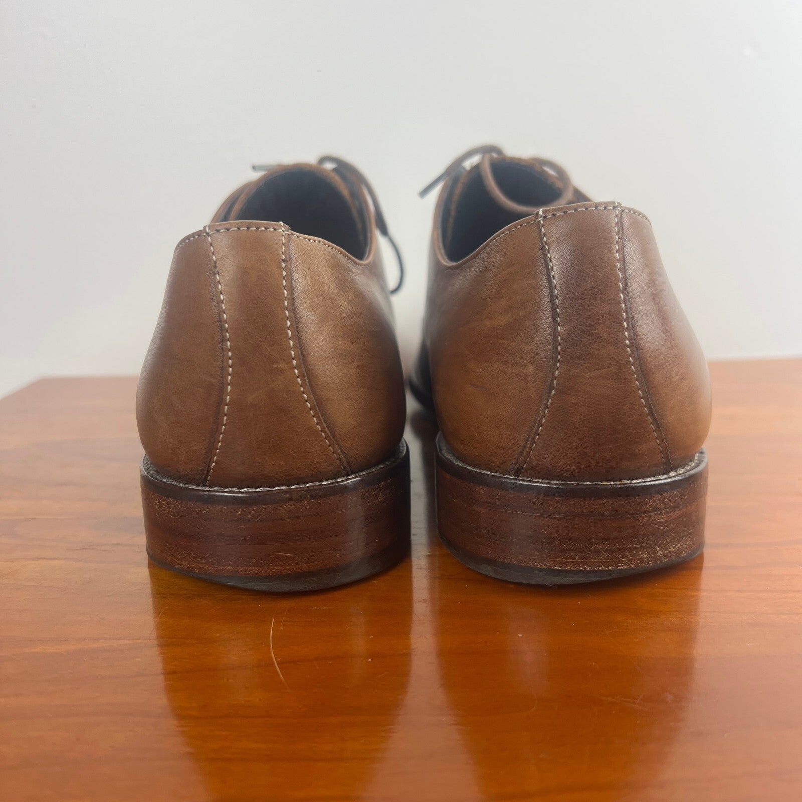 To Boot New York Adam Derrick Brown Leather Derby Dress Shoes Men's Size 10