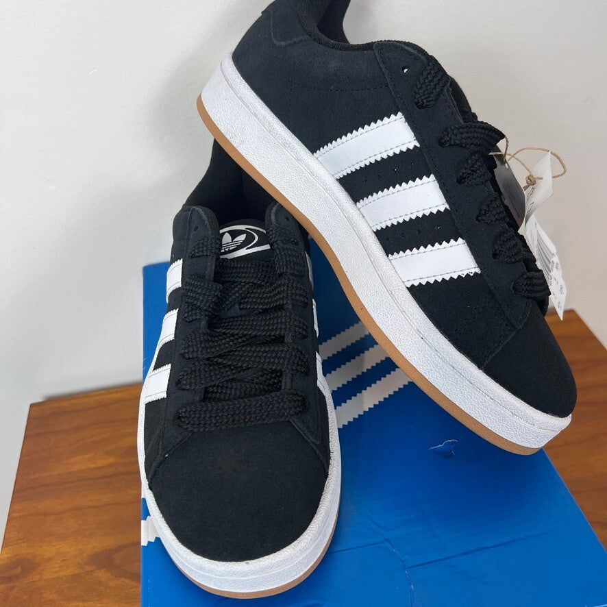 Adidas Campus 00s J Big Kids Size 4.5 / Women’s Size 6 Black White Gum