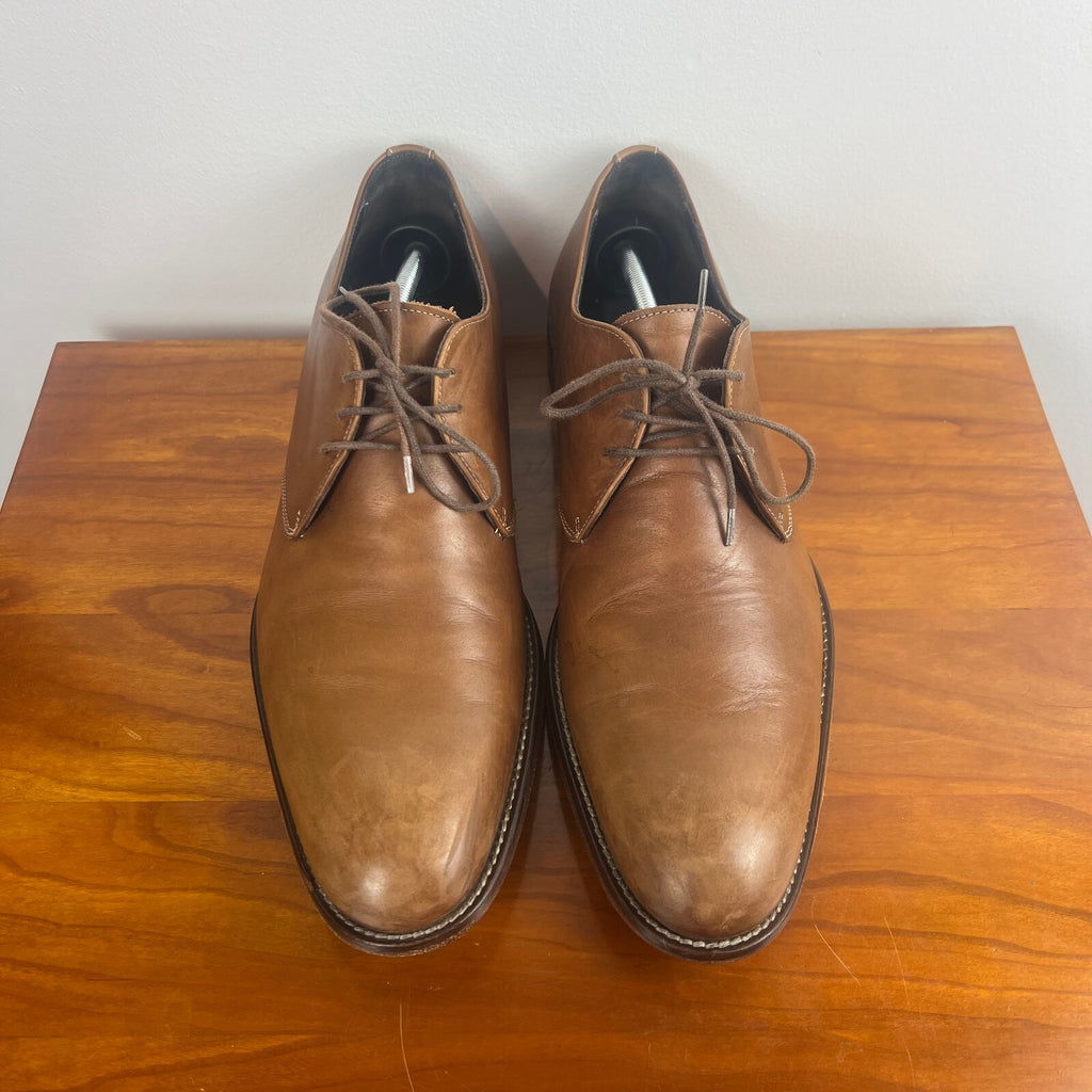 To Boot New York Adam Derrick Brown Leather Derby Dress Shoes Men's Size 10