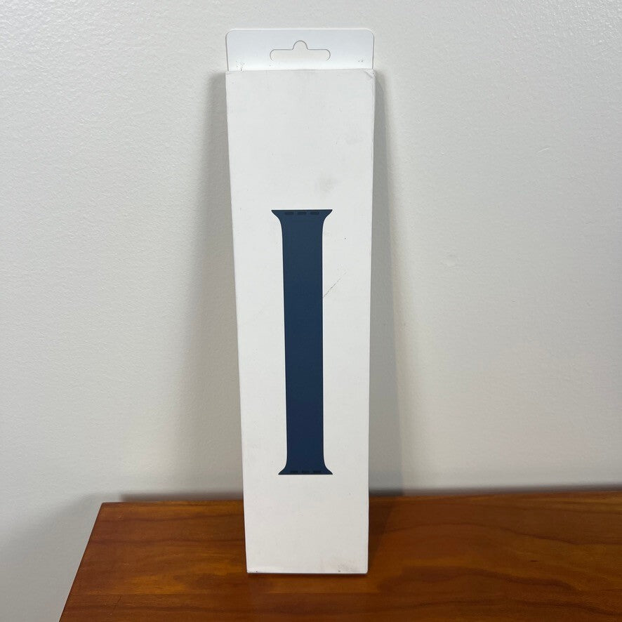 Apple Watch Bands Lot of 2 41mm Abyss Blue Solo Loop Size 7 Black S/M Genuine