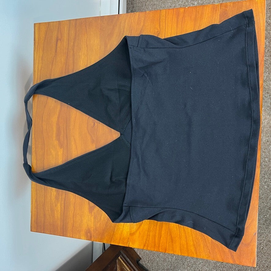 Free People Intimately Black Halter Tank Top Open Back NWT Size Medium