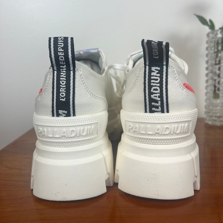 Palladium Revolt Lo TX Sneakers White Womens Size 10 Platform NWT