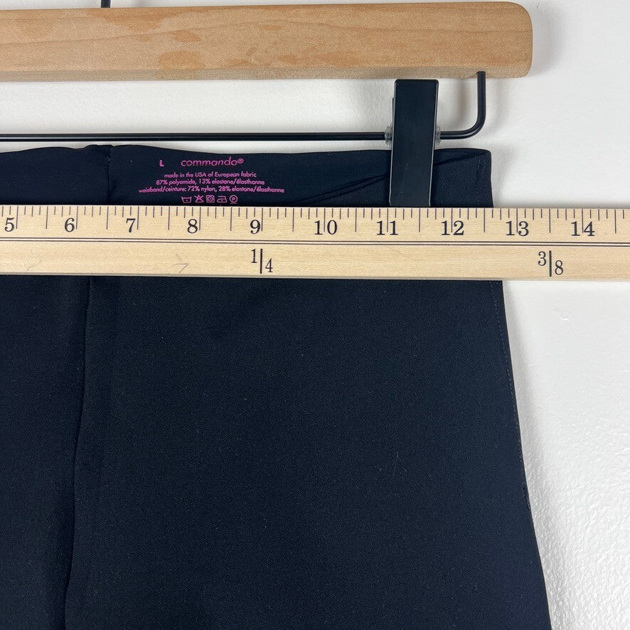 Commando Black Control Top High Rise Leggings Women's Large Made in USA