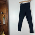 Commando Black Control Top High Rise Leggings Women's Medium Made in USA