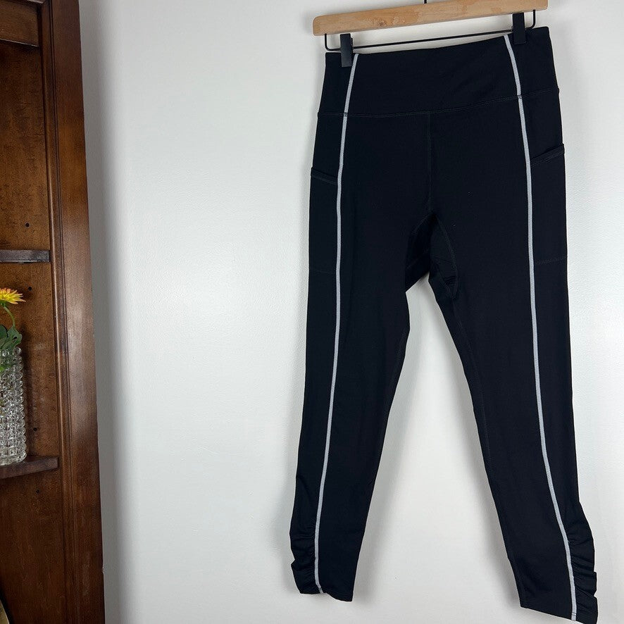 Free People Movement Black High Rise Leggings Side Pocket Women's Medium