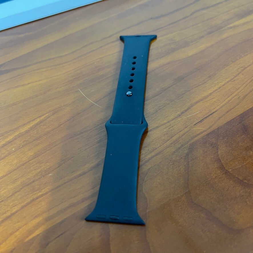 Apple Watch Bands Lot of 2 41mm Abyss Blue Solo Loop Size 7 Black S/M Genuine