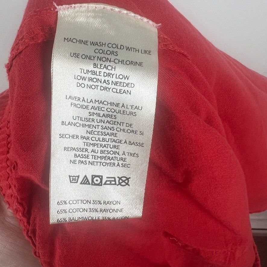 Free People Fiery Red Drawstring Lounge Shorts Women's Medium NWT MSRP $58
