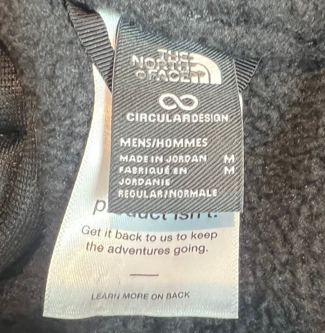 The North Face Men's Black Fleece Jogger Sweatpants Medium Circular Design NWOT