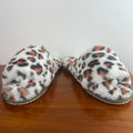 Sorel Go Coffee Run Faux Fur Leopard Slide Slippers Women's Size 6 NWOT