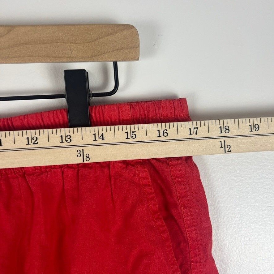 Free People Fiery Red Drawstring Lounge Shorts Women's Medium NWT MSRP $58